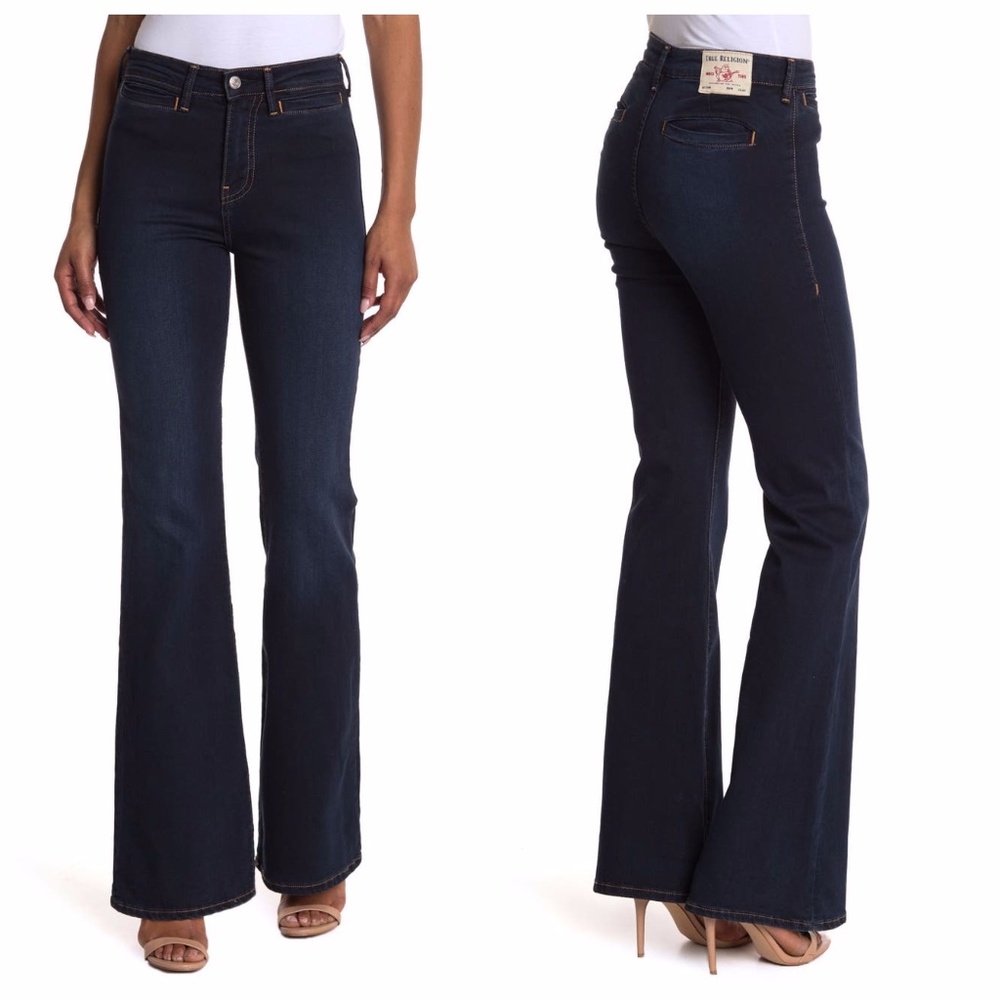 NWT True Religion High Rise Flared Jeans